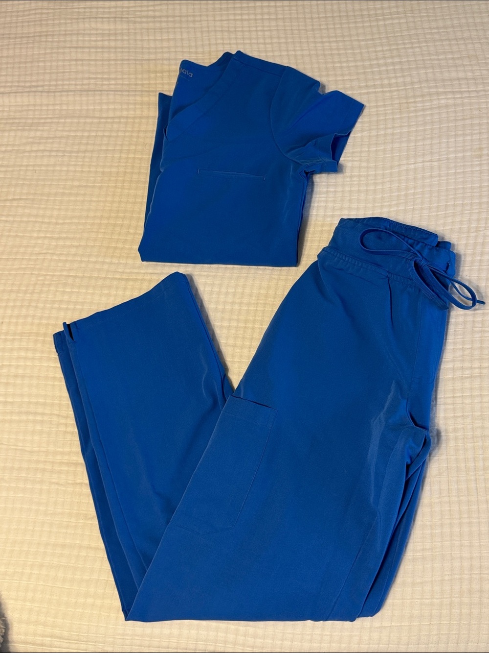 Mandala Royal Blue Scrub Set - XXS